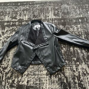 BB Dakota Women's Black Faux Leather Jacket XS